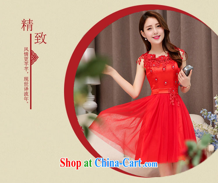 To Spring and Autumn 2015 new Korean Beauty graphics thin lace sleeveless dresses wedding dresses red XXL pictures, price, brand platters! Elections are good character, the national distribution, so why buy now enjoy more preferential! Health