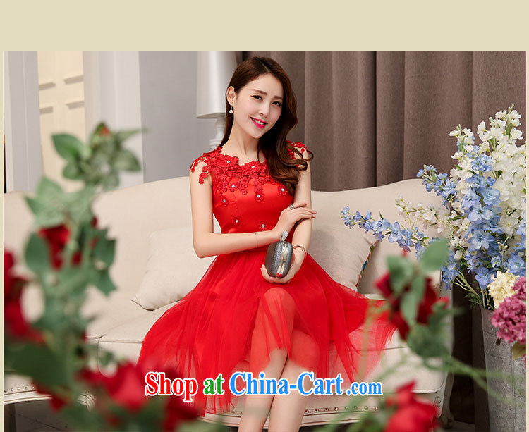To Spring and Autumn 2015 new Korean Beauty graphics thin lace sleeveless dresses wedding dresses red XXL pictures, price, brand platters! Elections are good character, the national distribution, so why buy now enjoy more preferential! Health