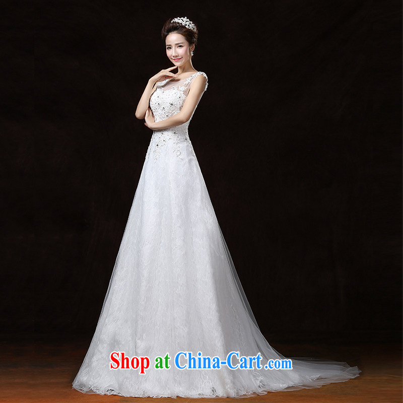 Impression Leigh 2015 new wedding dresses stylish Korean code thick MM graphics thin wedding dress female marriages A swing-tail XL impression, Lady, and shopping on the Internet