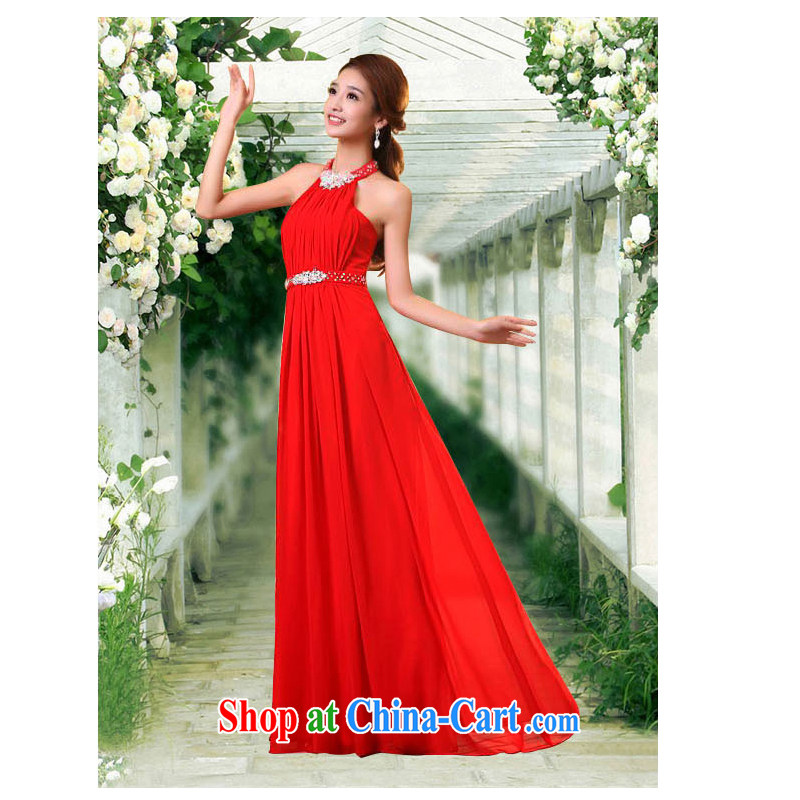 2015 new summer red bridal Long is also fall on the bare chest toast serving Korean version of the greater code stylish graphics thin dress red XXXL, her spirit (Yanling), and, on-line shopping