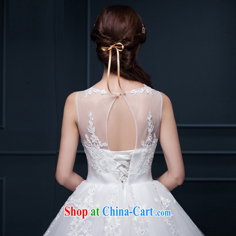 New 2015 autumn Korean version is also wiped his chest lace beauty the code back exposed to align wedding white XXXL, her spirit (Yanling), and, on-line shopping