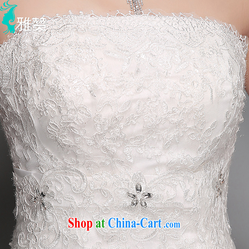 James Chan, Japan, and South Korea wedding wiped his chest and shaggy skirt summer 2015 new marriages wedding lace graphics thin wedding white XXL, Zambia (YAZAN), shopping on the Internet