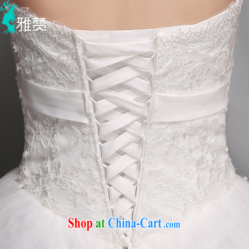James Chan, Japan, and South Korea wedding wiped his chest and shaggy skirt summer 2015 new marriages wedding lace graphics thin wedding white XXL, Zambia (YAZAN), shopping on the Internet