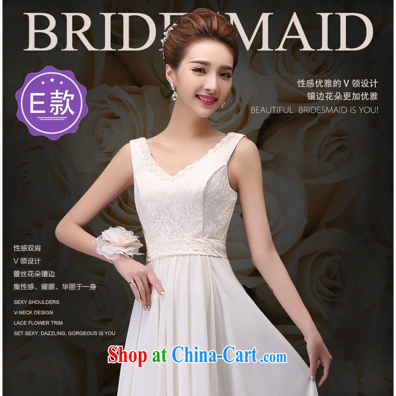 Korean edition 2015 summer lace bridesmaid dresses in long strap bridesmaid sister serving as performance service E XL