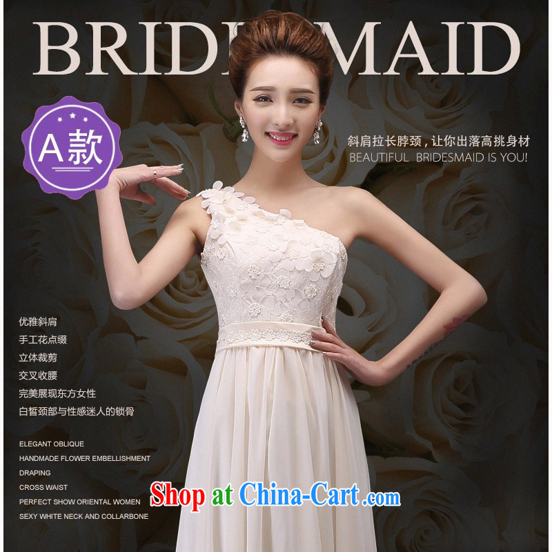 Korean edition 2015 summer lace bridesmaid dress in long, tied with bridesmaid sisters served as performing service E XL, her spirit (Yanling), online shopping