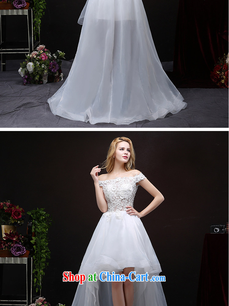 Honey, bride wedding dresses 2015 new front short, long-tail a Field shoulder collar Korean video thin large, wedding lace Princess home yarn white XXL pictures, price, brand platters! Elections are good character, the national distribution, so why buy now enjoy more preferential! Health