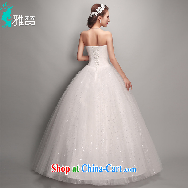 And Jacob his bride Korean-style wedding dresses bare chest water drilling 2015 summer New Beauty video thin straps Princess with shaggy dress white XXL, Zambia (YAZAN), online shopping