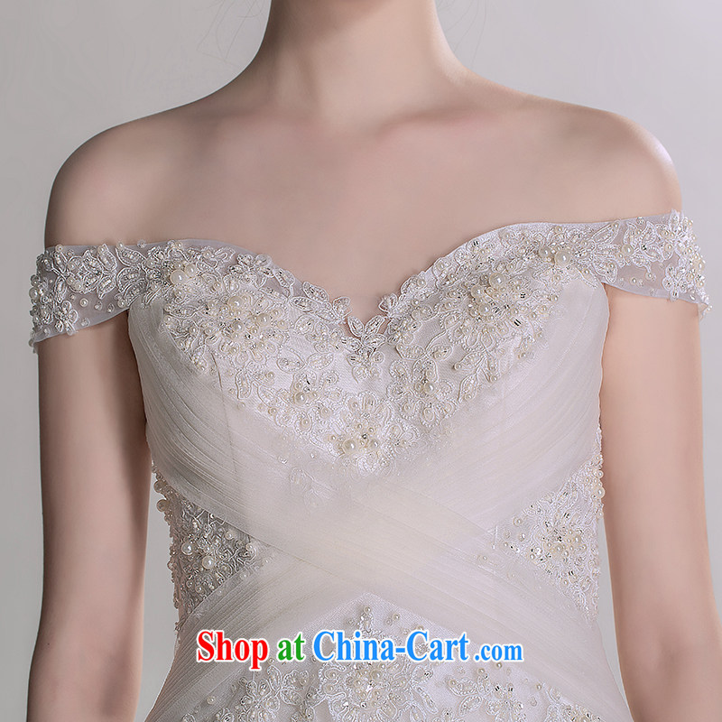 A yarn 2015 new summer Korean-style lace a shoulder high waist straps cultivating graphics thin advanced custom wedding 401501239 white XXL code 30 days pre-sale, a yarn, shopping on the Internet