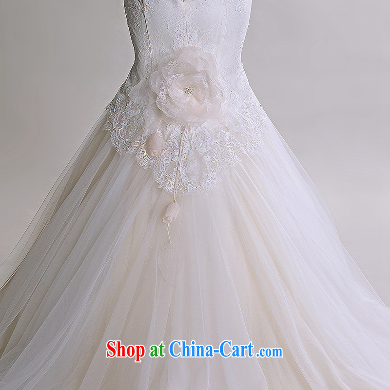 A lifetime by autumn 2015 new Korean-style lace a bare shoulders chest crowsfoot cultivating graphics thin advanced custom wedding 401501323 white XXL code 30 days pre-sale, a yarn, shopping on the Internet