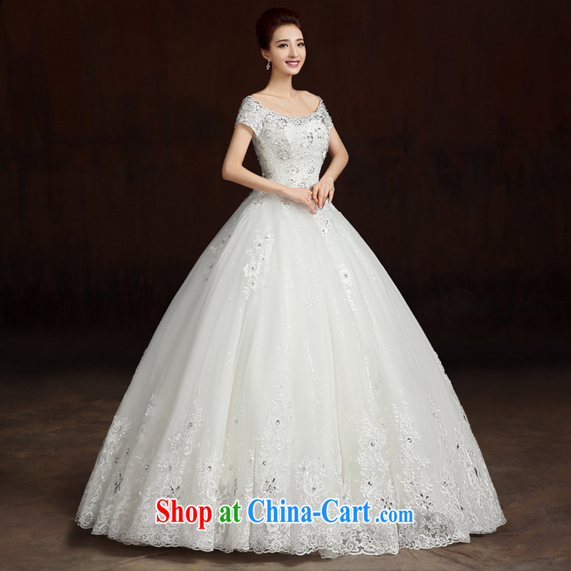 7 color 7 tone summer 2015 new Korean layout shoulders with custom graphics thin the Field shoulder bridal wedding dresses H 081 white tailored (final), 7 color 7 tone, shopping on the Internet