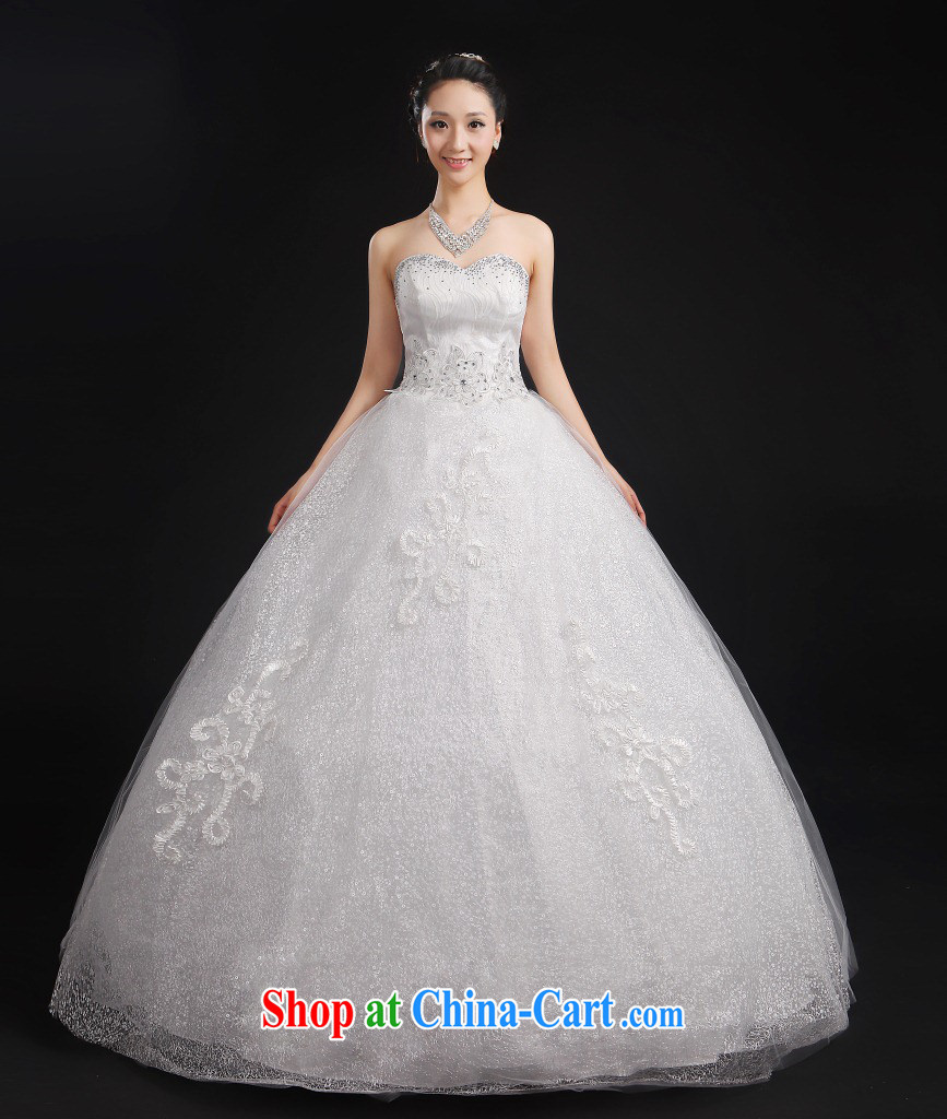Autumn 2015 new upscale white with bridal wedding dresses Korean fashion strap wipe iron chest drill wedding white L pictures, price, brand platters! Elections are good character, the national distribution, so why buy now enjoy more preferential! Health