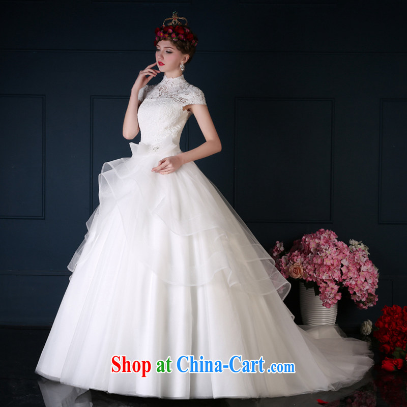 sin Sin better edge wedding summer 2015 new Korean package shoulder lace larger graphics thin bride-tail standard wedding atmosphere 50 CM tail L, Sin sin better edge, shopping on the Internet