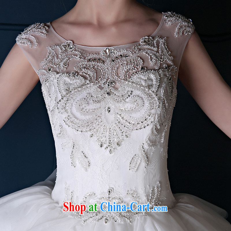 Bridal wedding dresses 2015 spring and summer new stylish Korean shoulders the code graphics thin wedding band-tail wedding white L, Sin Sin better edge, shopping on the Internet