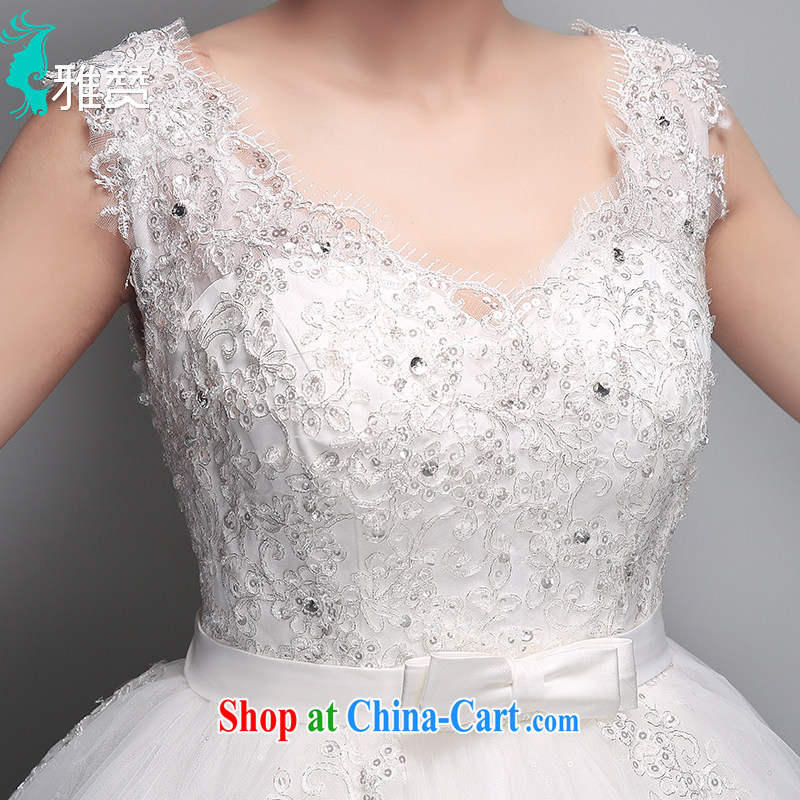 And Jacob his pregnant women wedding dresses shoulders high waist 2015 new summer with lace butterfly wedding ceremony shaggy wedding dress white XXL, Zambia (YAZAN), shopping on the Internet