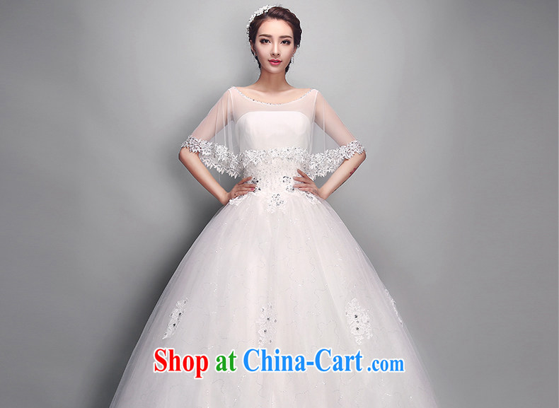 And Jacob his bride's wedding 2015 new summer fluoroscopy with a shoulder collar shawl water drilling lace graphics thin Korean version with shaggy skirts white XXL pictures, price, brand platters! Elections are good character, the national distribution, so why buy now enjoy more preferential! Health