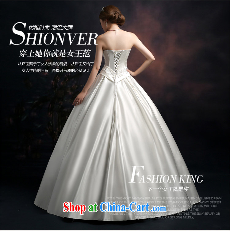 Qi wei summer 2015 new wedding dresses bride toast wedding wedding dress ivory white wiped his chest long wood drill with larger damask wedding female white XXL pictures, price, brand platters! Elections are good character, the national distribution, so why buy now enjoy more preferential! Health