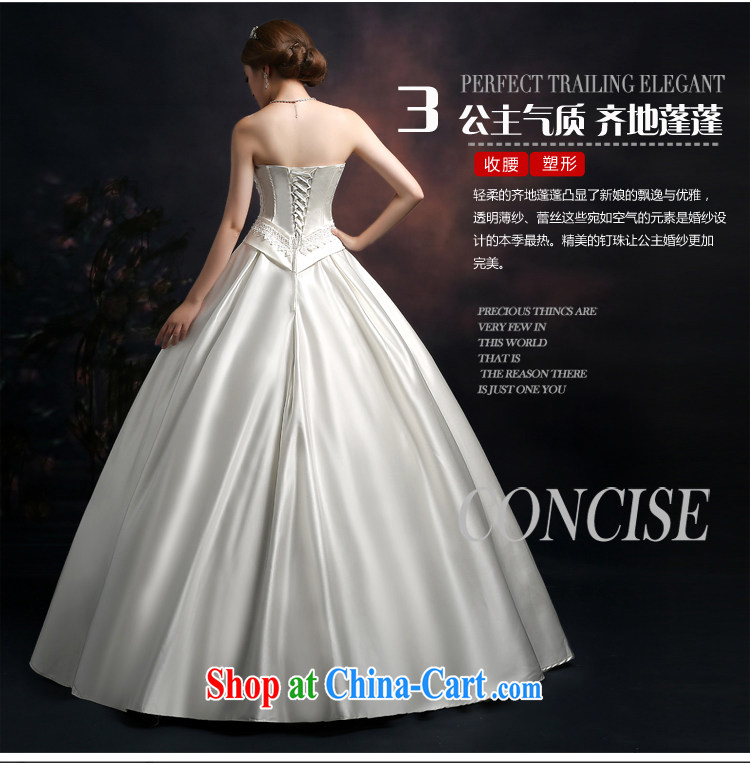 Qi wei summer 2015 new wedding dresses bride toast wedding wedding dress ivory white wiped his chest long wood drill with larger damask wedding female white XXL pictures, price, brand platters! Elections are good character, the national distribution, so why buy now enjoy more preferential! Health