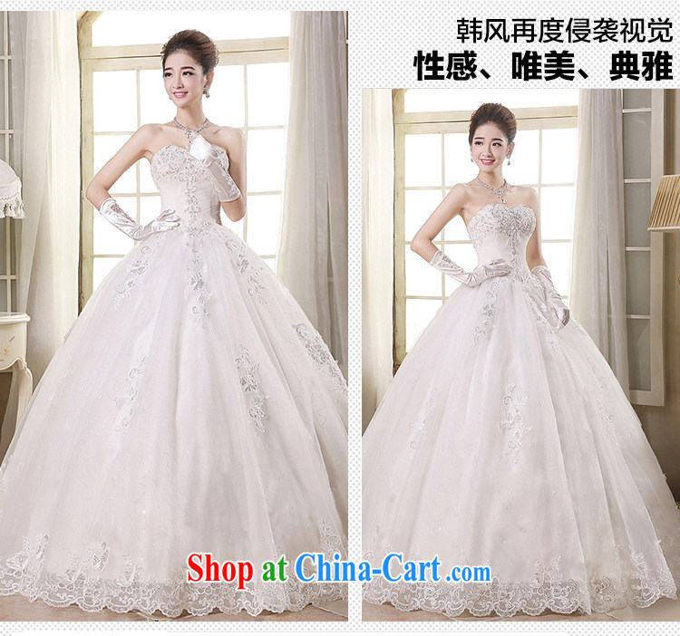 Her spirit (Yanling) wedding dresses white autumn 2015 new luxury lace wiped his chest, wedding white XXXL pictures, price, brand platters! Elections are good character, the national distribution, so why buy now enjoy more preferential! Health