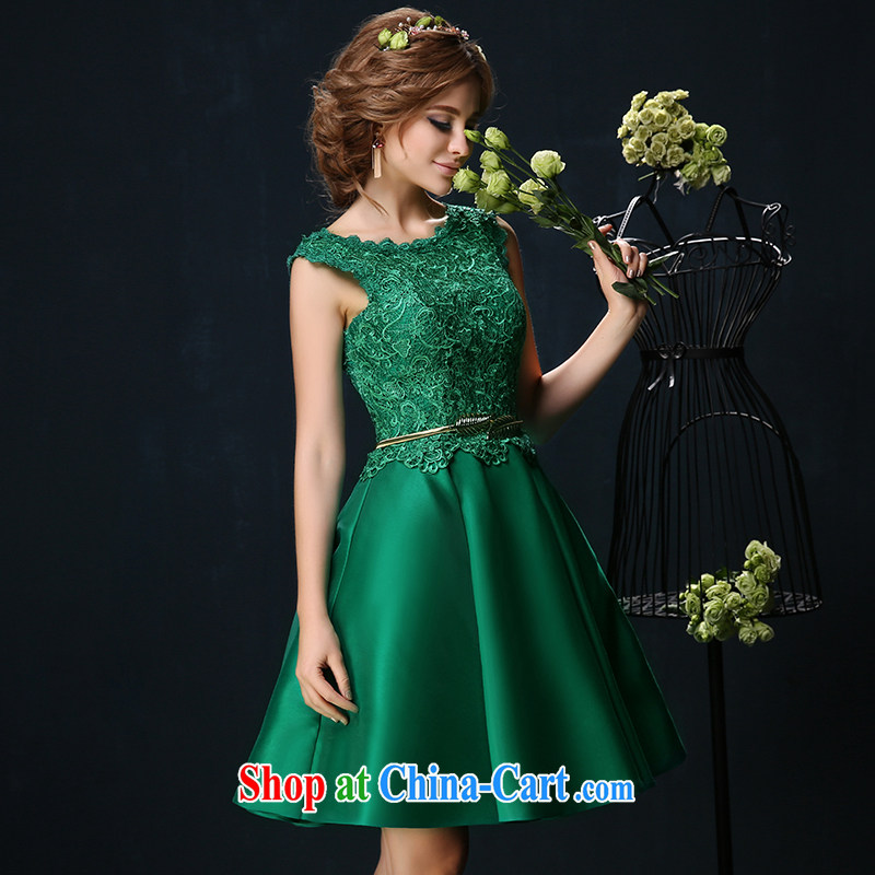 bridal dresses 2015 Korean double-shoulder red code graphics thin marriage toast service beauty short banquet dress green custom, Sin Sin better edge, shopping on the Internet
