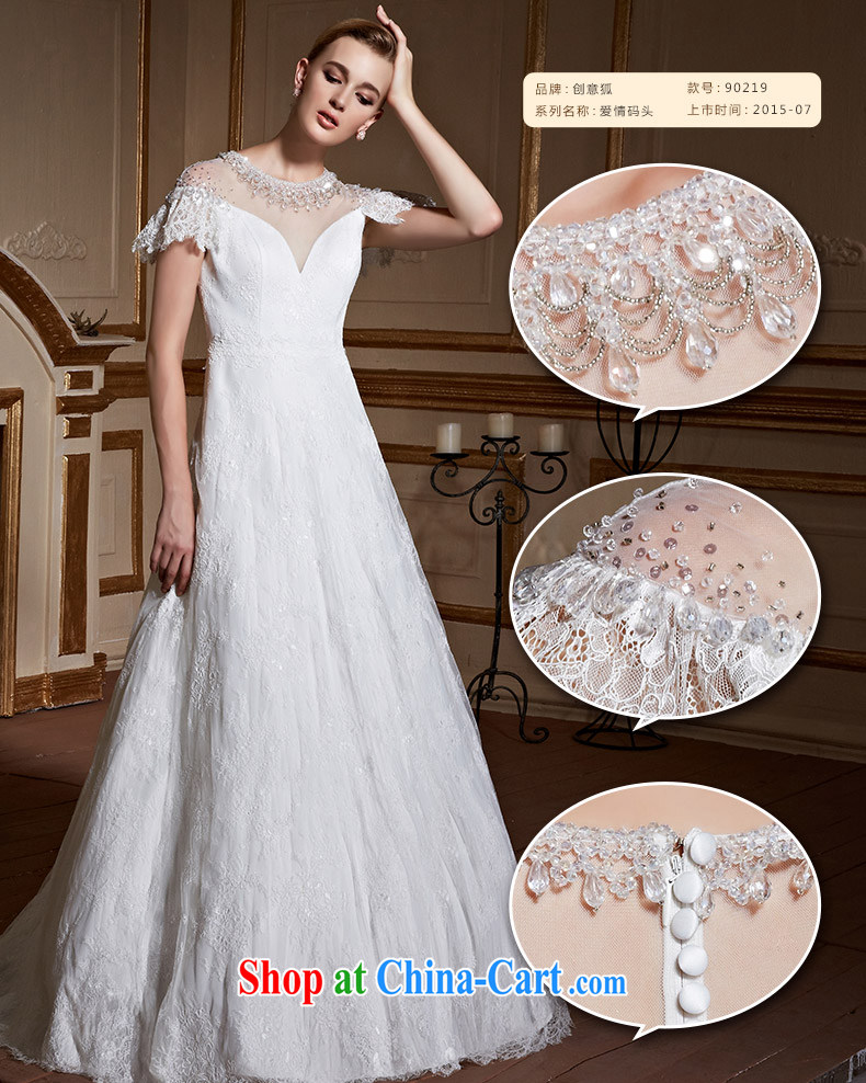 Creative Fox tailored wedding 2015 new stylish shoulders graphics thin marriages lace with wedding white minimalist wedding 90,219 white tailored pictures, price, brand platters! Elections are good character, the national distribution, so why buy now enjoy more preferential! Health