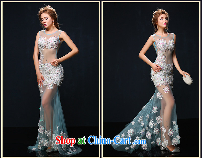 2015 spring and summer new stylish shoulders fluoro-long car models dress banquet video thin crowsfoot evening dress white tailored pictures, price, brand platters! Elections are good character, the national distribution, so why buy now enjoy more preferential! Health