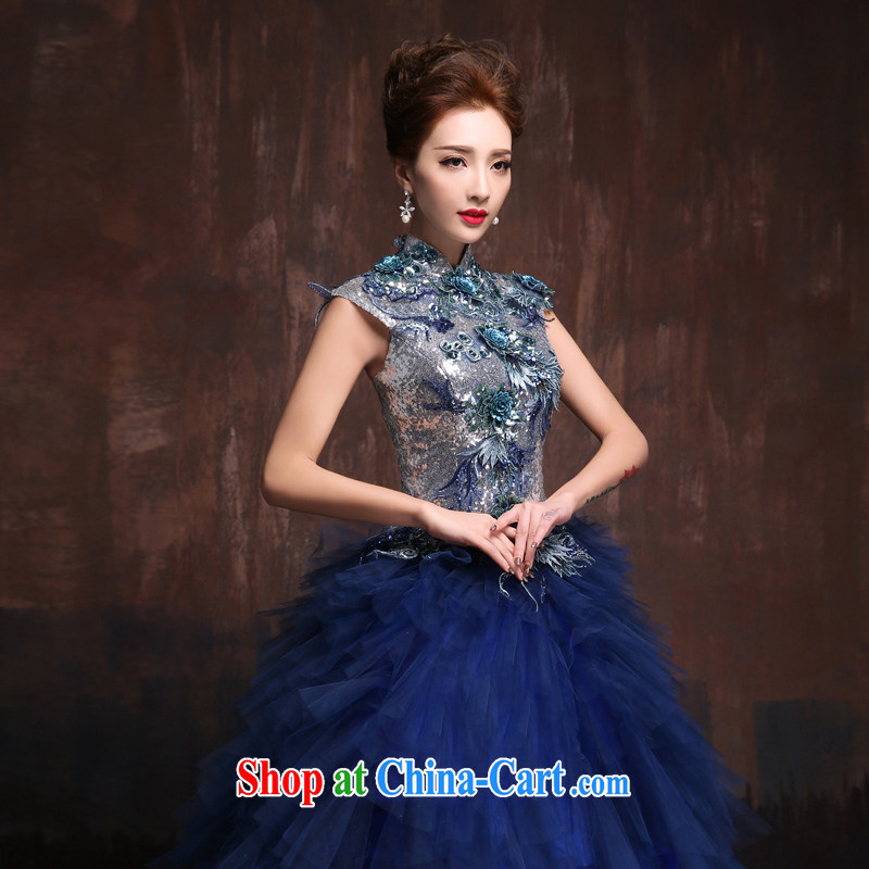 2015 spring and summer Korean version of the new, wedding dresses long evening dress the stage performances dress bridal toast service picture color short. Size, Sin Sin better edge, shopping on the Internet