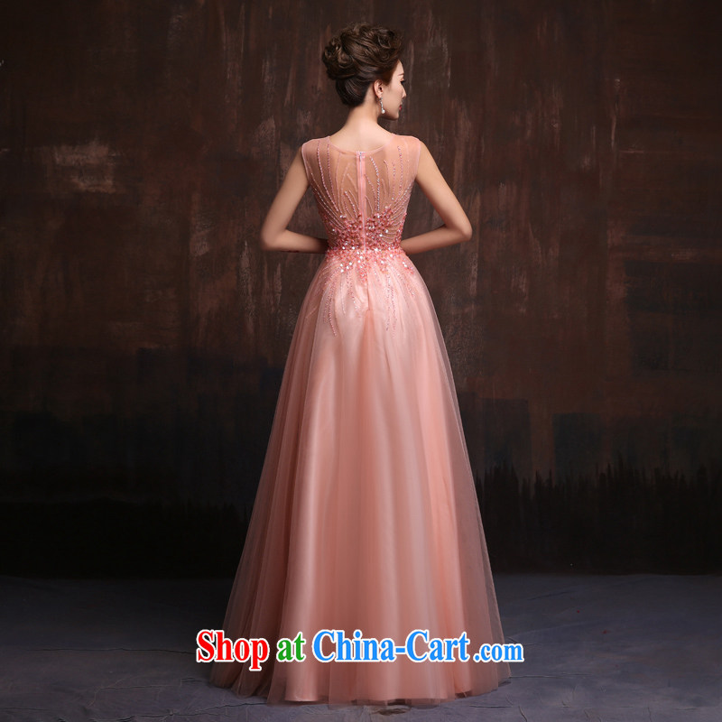 2015 Spring Summer fashion new wedding dresses long, pink bridal toast clothing Evening Dress annual dresses bare pink. Size, Sin Sin better edge, shopping on the Internet