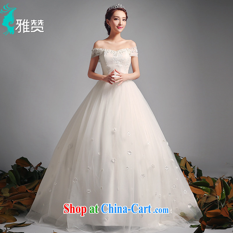 And Jacob his wedding dresses and a field for shoulder alignment in 2015 Summer, Autumn new Korean Beauty graphics thin wedding wedding dress retro Palace wind with XXL paragraph