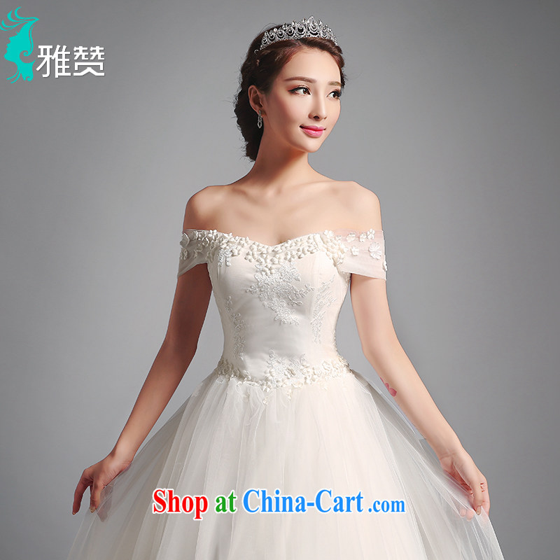 And Jacob his wedding dresses and a field for shoulder alignment to 2015 summer and autumn new Korean Beauty graphics thin wedding wedding dress retro Palace, align, and XXL, Zambia (YAZAN), online shopping