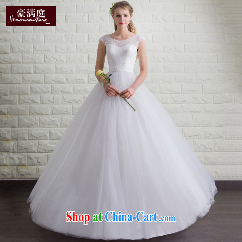 Howard Johnson full Chamber bridal wedding dresses 2015 new summer shoulders with Wedding Fashion simple beauty, marriage white XL, Ho full chamber, and shopping on the Internet