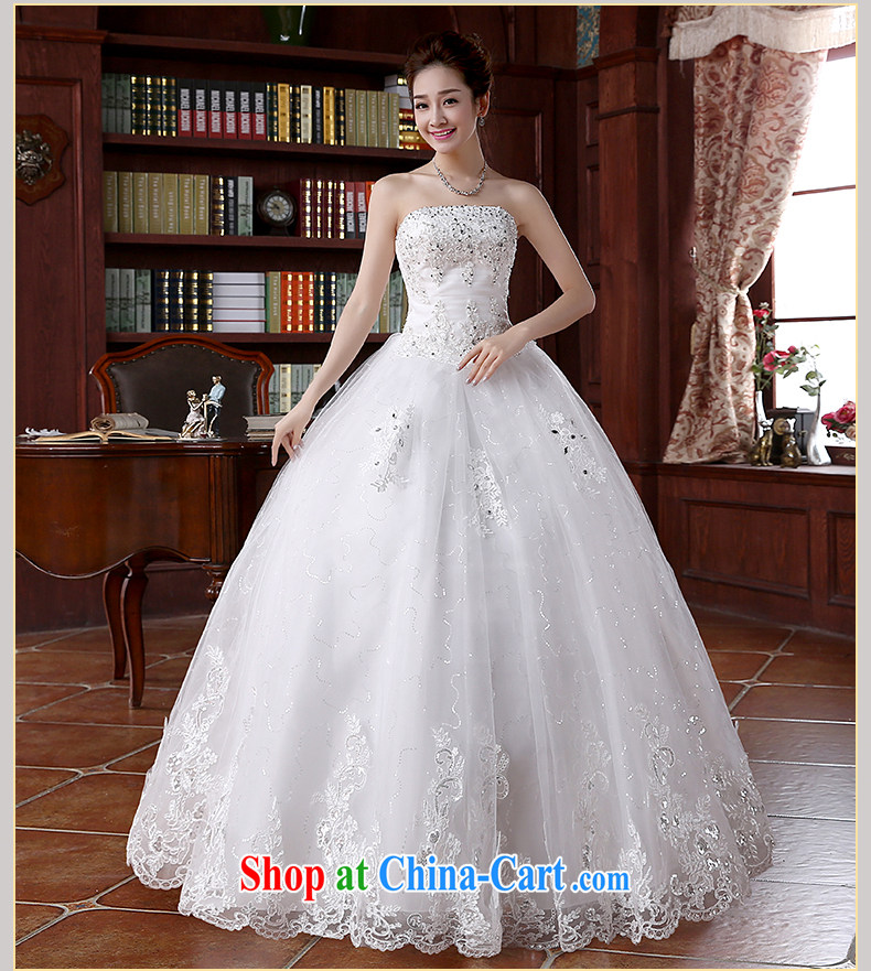 2015 spring and summer new Korean chest erase the code graphics thin marriages tie wedding dresses with white tailored final pictures, price, brand platters! Elections are good character, the national distribution, so why buy now enjoy more preferential! Health