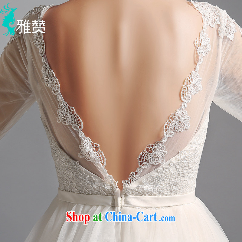 And Jacob his bride a field package shoulder the tail with wedding dresses 2015 summer and autumn new long-sleeved the lumbar heart-shaped back exposed butterfly wedding dress with XXL paragraph, Zambia (YAZAN), shopping on the Internet