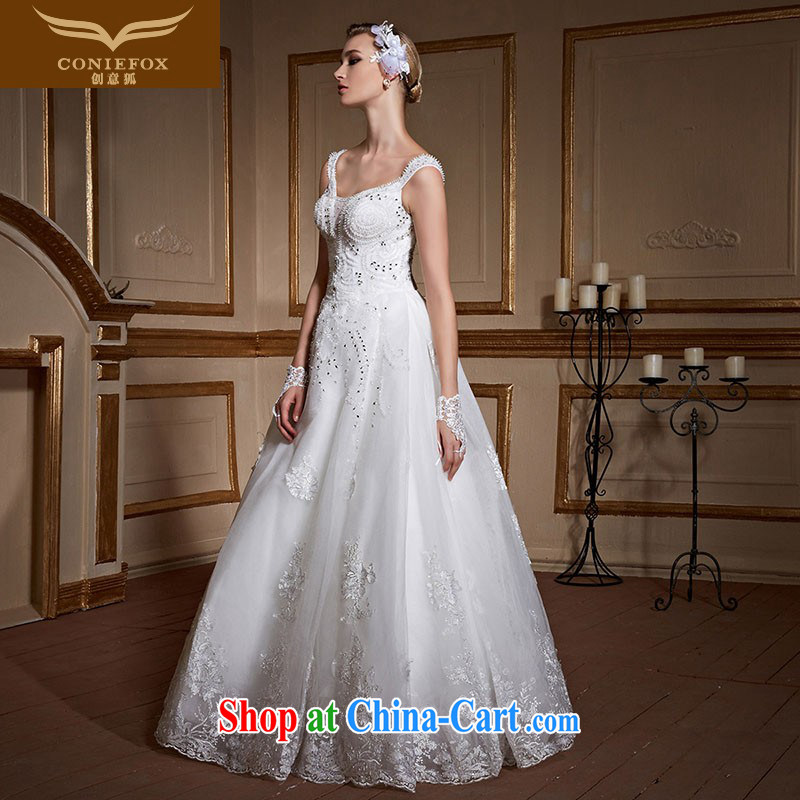 Creative Fox white shoulders wedding dresses 2015 new wedding dresses custom alignment to the Code pregnant women wedding dresses and elegant lace inserts drill Princess skirt 99,052 white tailored creative Fox (coniefox), and, on-line shopping