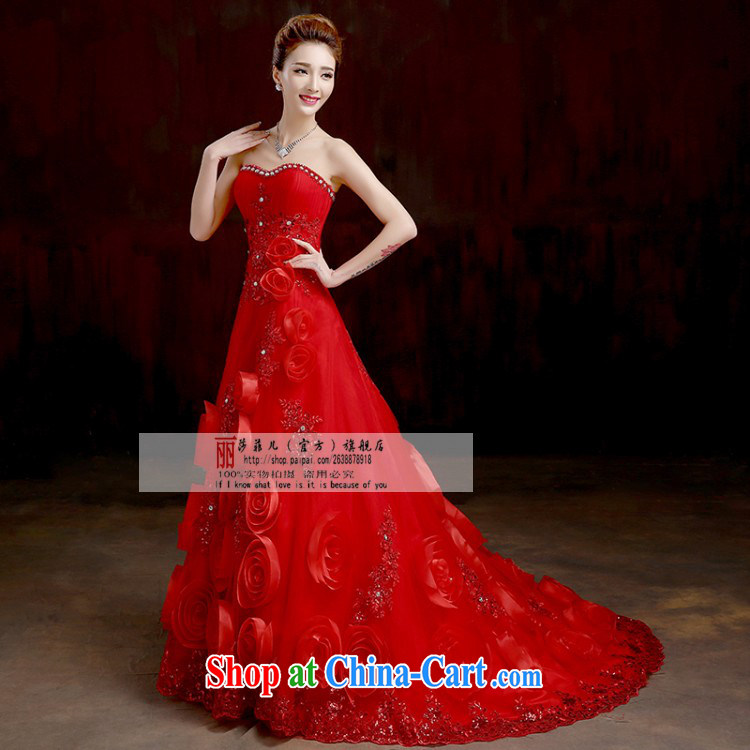 2015 new bride's wedding dresses, simple Red alignment to erase chest crowsfoot Wedding Video thin summer small-tail drill red bottom up to size, no final pictures, price, brand platters! Elections are good character, the national distribution, so why buy now enjoy more preferential! Health