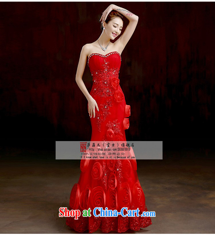 2015 new bride's wedding dresses, simple Red alignment to erase chest crowsfoot Wedding Video thin summer small-tail drill red bottom up to size, no final pictures, price, brand platters! Elections are good character, the national distribution, so why buy now enjoy more preferential! Health