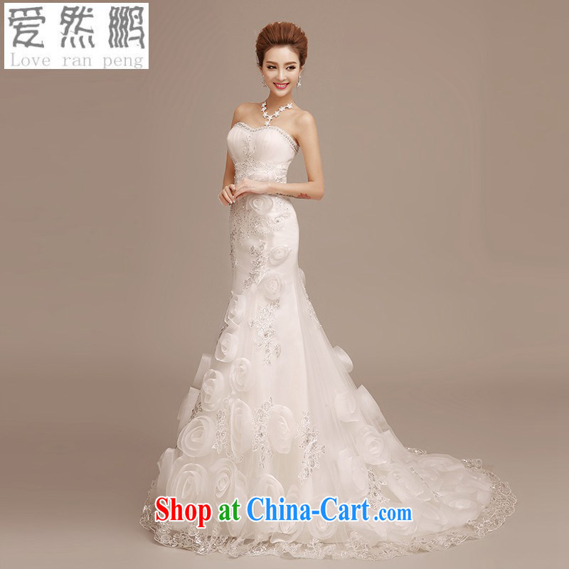 2015 new bridal wedding dresses and simple Red alignment to erase chest crowsfoot wedding video thin summer small tail drill red bottom up to size is not final, so Pang (AIRANPENG), online shopping