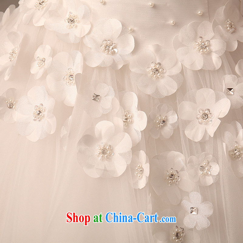 Summer 2015 new bridal wedding dresses long-tail wiped his chest cultivating the code with the flower-tail custom white 50 CM drag and drop custom size will not be refunded, so Pang (AIRANPENG), and, on-line shopping