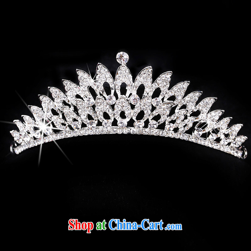 Time his Korean bridal headdress 3 Piece Set crown-trim package wedding jewelry necklace wedding accessories wedding gift box 3 piece set, the time, and, on-line shopping