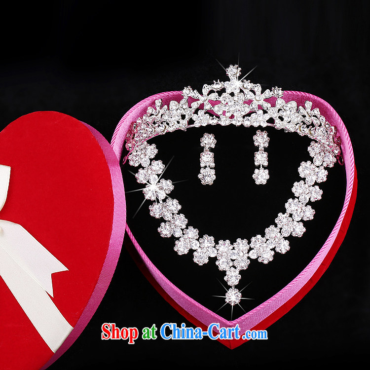 Time his new Korean brides and ornaments ornaments Crown 3 piece water diamond necklace Ear Ornaments wedding dresses accessories Crown pictures, price, brand platters! Elections are good character, the national distribution, so why buy now enjoy more preferential! Health