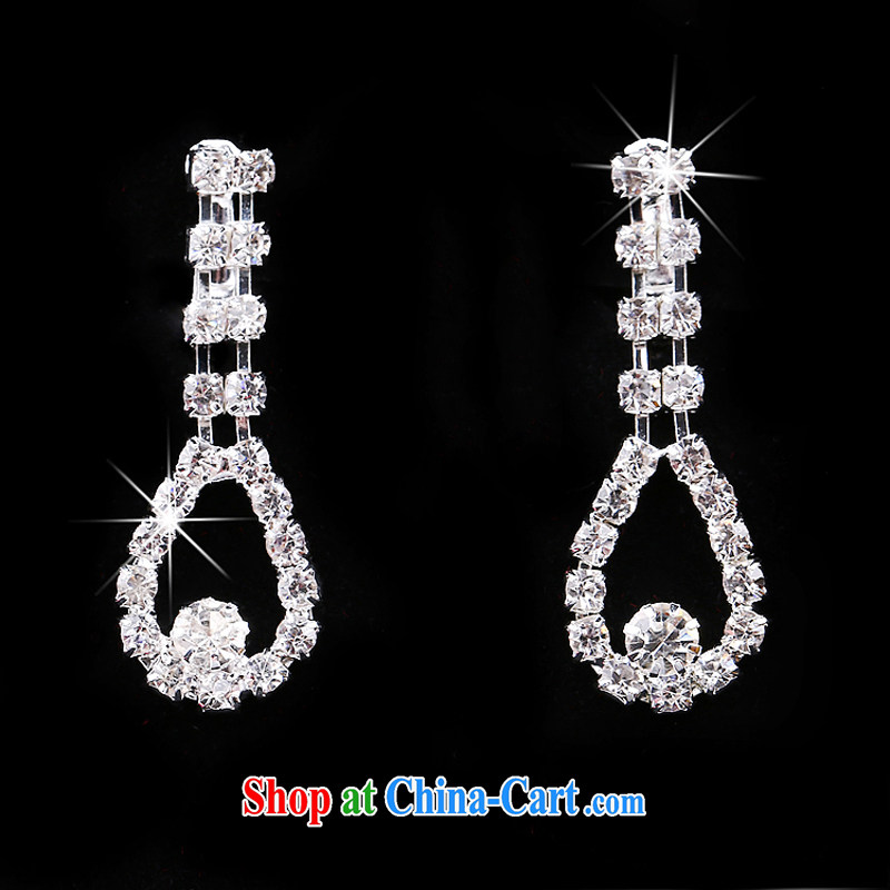 Time his bride's head-dress 3 piece set with Korean-style wedding dresses jewelry jewelry hair accessories Crown necklace earrings wedding accessories necklaces earrings, time, and, on-line shopping