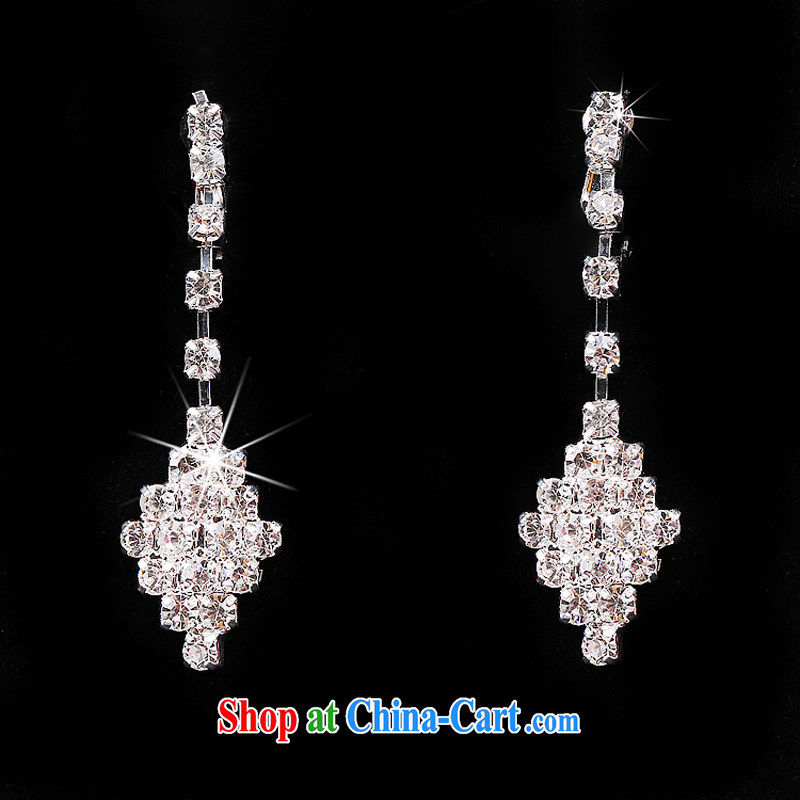 Time his bride's jewelry Korean-style wedding necklace earrings crown and ornaments 3-Piece Pack E-Mail wedding dresses accessories hair accessories gift sets 3 piece set, the time, and shopping on the Internet