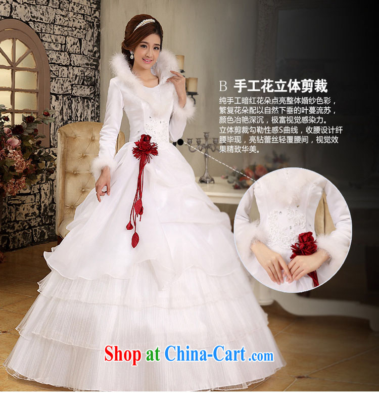 Marriage and love Korean style 2015 NEW GRAPHICS thin winter clothing wedding dresses white winter and cotton long-sleeved winter hair for Korean winter white XXL pictures, price, brand platters! Elections are good character, the national distribution, so why buy now enjoy more preferential! Health
