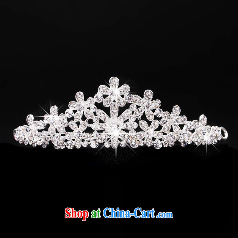 Time his bride's Headdress Crown 3-piece kit Korean-style wedding dresses jewelry jewelry hair accessories necklaces earrings wedding accessories gift sets 3 piece set, the time, and that on-line shopping