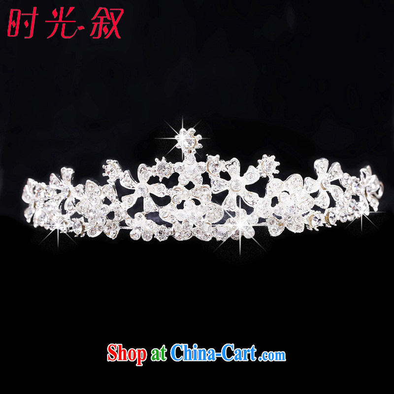 Bridal tiaras Crown 3-piece kit Korean-style wedding dresses jewelry jewelry hair accessories necklaces earrings wedding accessories Crown