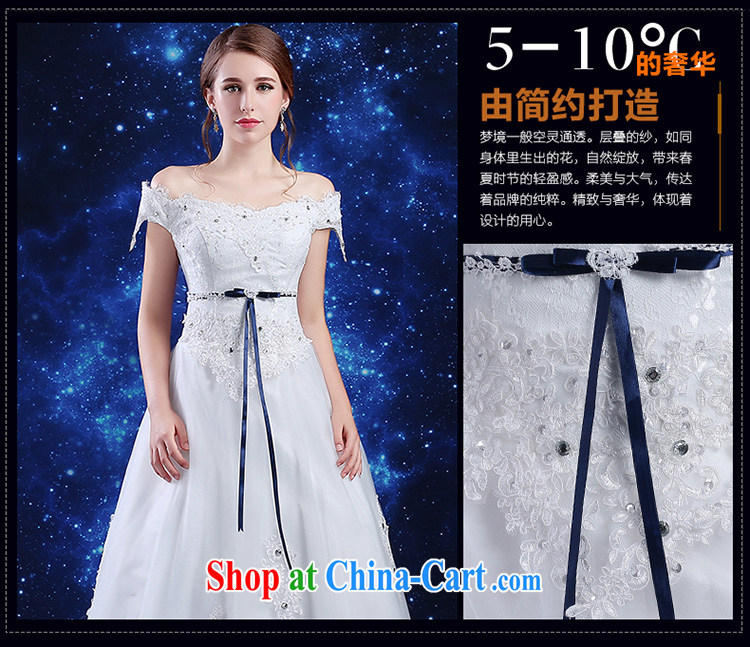Qi wei summer 2015 new Korean marriages wedding dresses skirt ivory White Field shoulder alignment to bind with simple, cultivating A field dress lace wedding white XXL pictures, price, brand platters! Elections are good character, the national distribution, so why buy now enjoy more preferential! Health