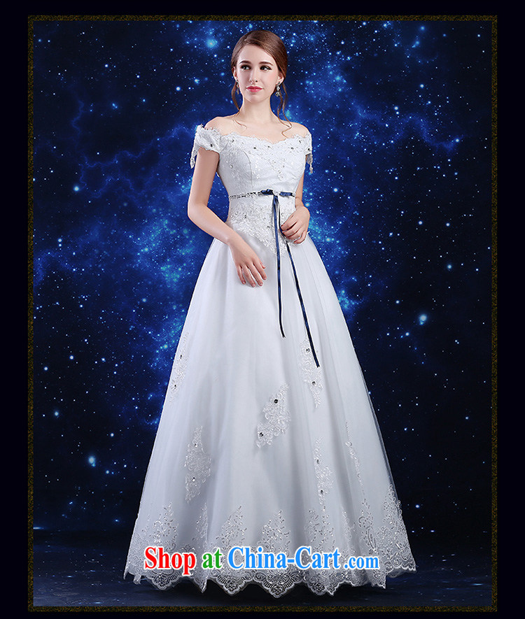 Qi wei summer 2015 new Korean marriages wedding dresses skirt ivory White Field shoulder alignment to bind with simple, cultivating A field dress lace wedding white XXL pictures, price, brand platters! Elections are good character, the national distribution, so why buy now enjoy more preferential! Health