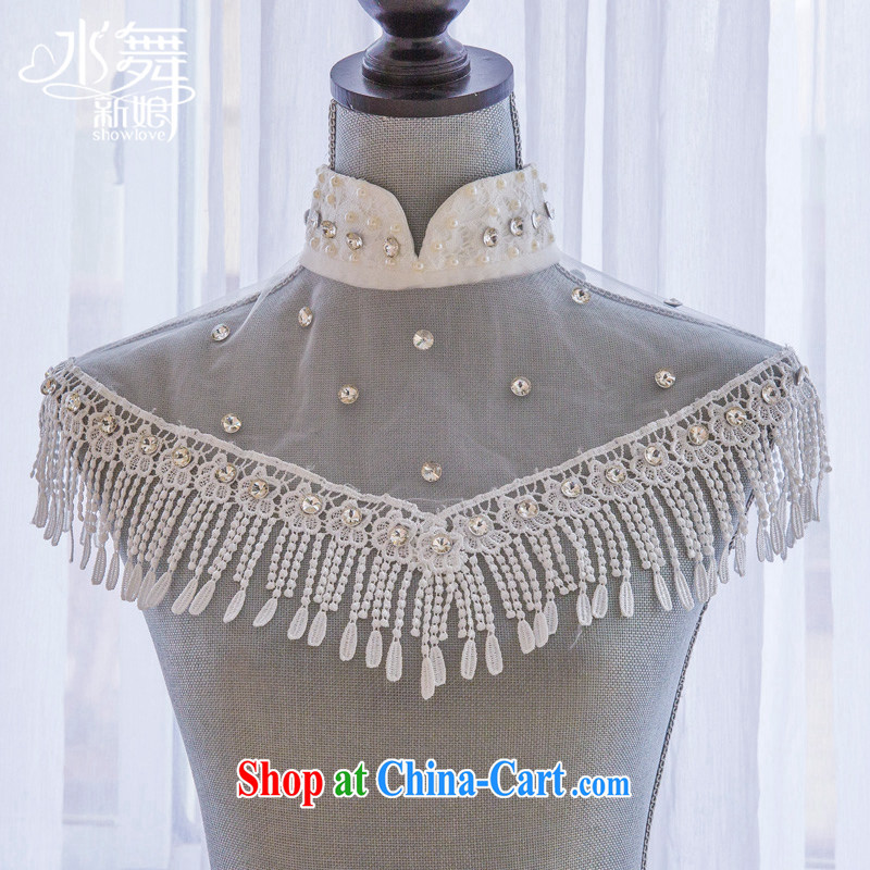 Water dance bride's high-end lace water drill class, wedding shawls wedding accessories field shoulder P 0077 gift boxed, water dance, shopping on the Internet