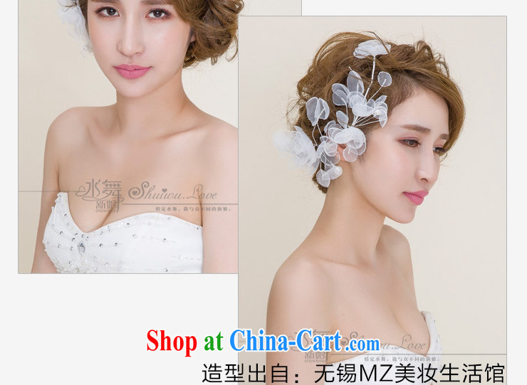 Water dance bridal white manual Silk Dresses and flower wedding dress wedding head-dress with ornaments B 0801 gift boxed pictures, price, brand platters! Elections are good character, the national distribution, so why buy now enjoy more preferential! Health