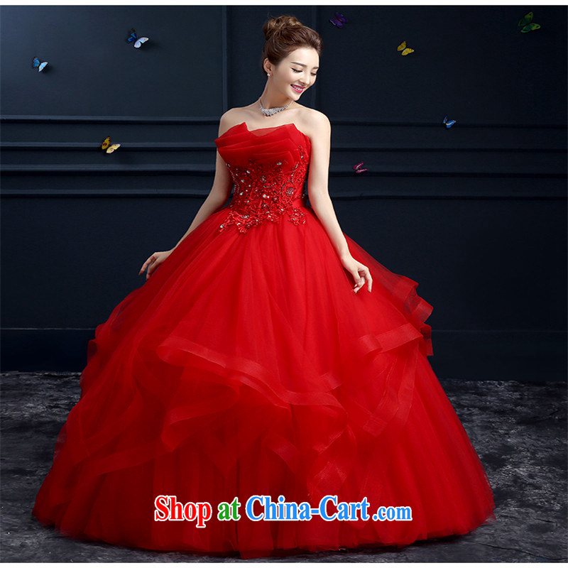 Products hannizi 2015 spring and summer red bare chest straps stylish new large Code Red with bridal wedding red XXL, Korea, colorful (hannizi), and, on-line shopping