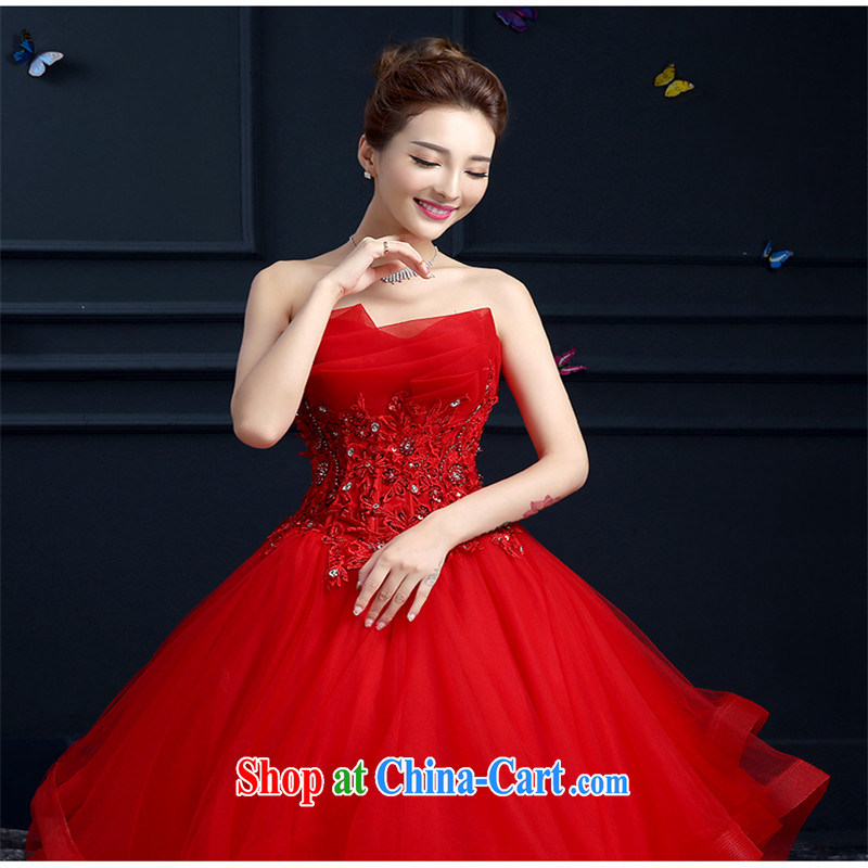 Products hannizi 2015 spring and summer red bare chest straps stylish new large Code Red with bridal wedding red XXL, Korea, colorful (hannizi), and, on-line shopping